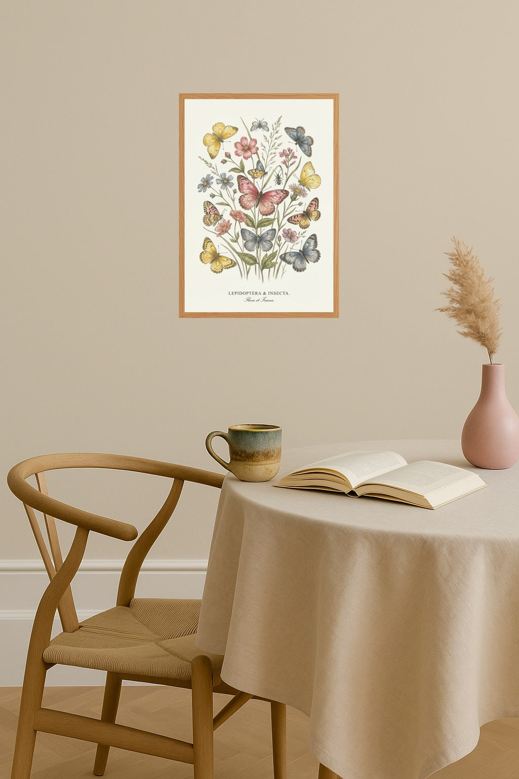 Poster mockup - Single poster in Nordic interior