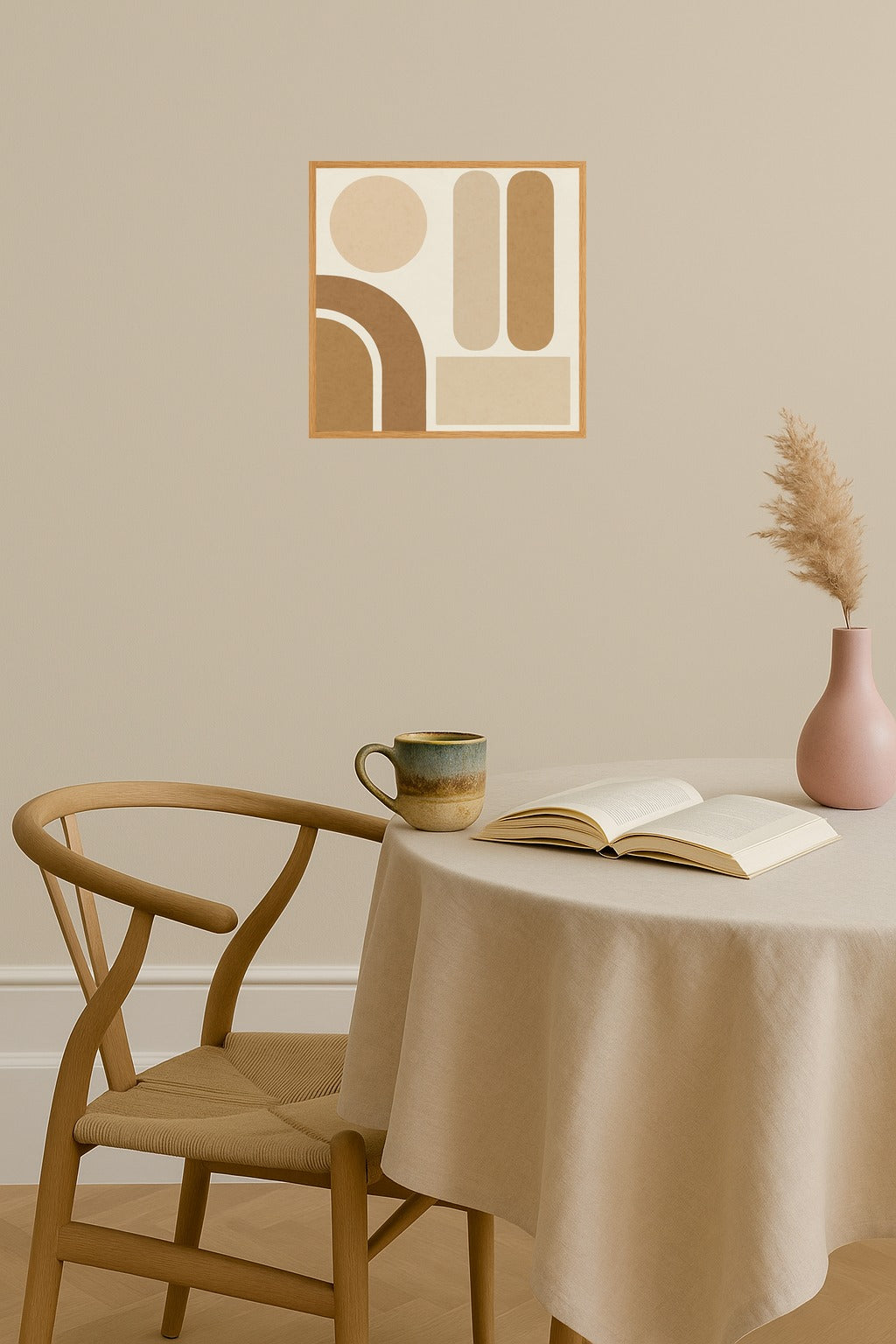 Poster mockup - Single poster in Nordic interior