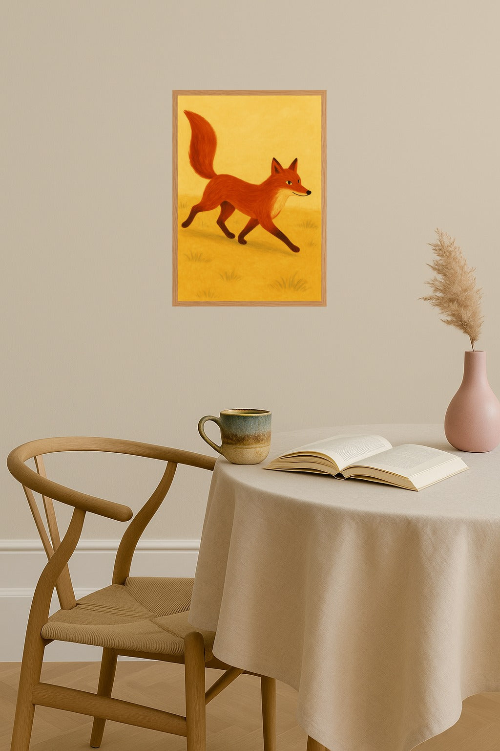 Poster mockup - Single poster in Nordic interior
