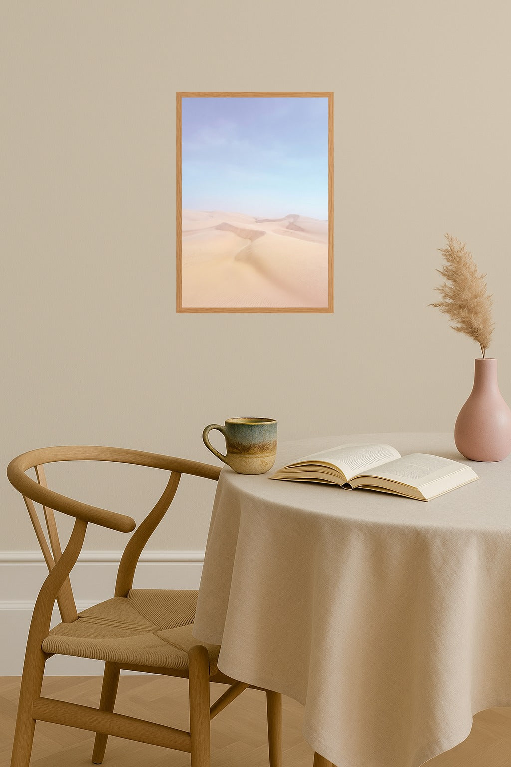 Poster mockup - Single poster in Nordic interior