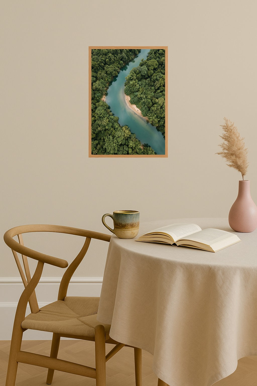 Poster mockup - Single poster in Nordic interior