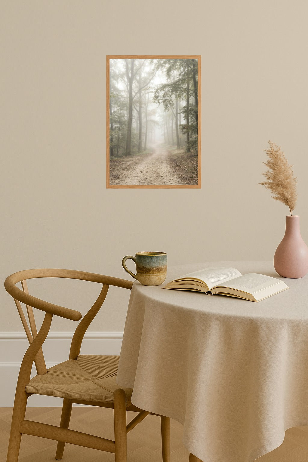 Poster mockup - Single poster in Nordic interior