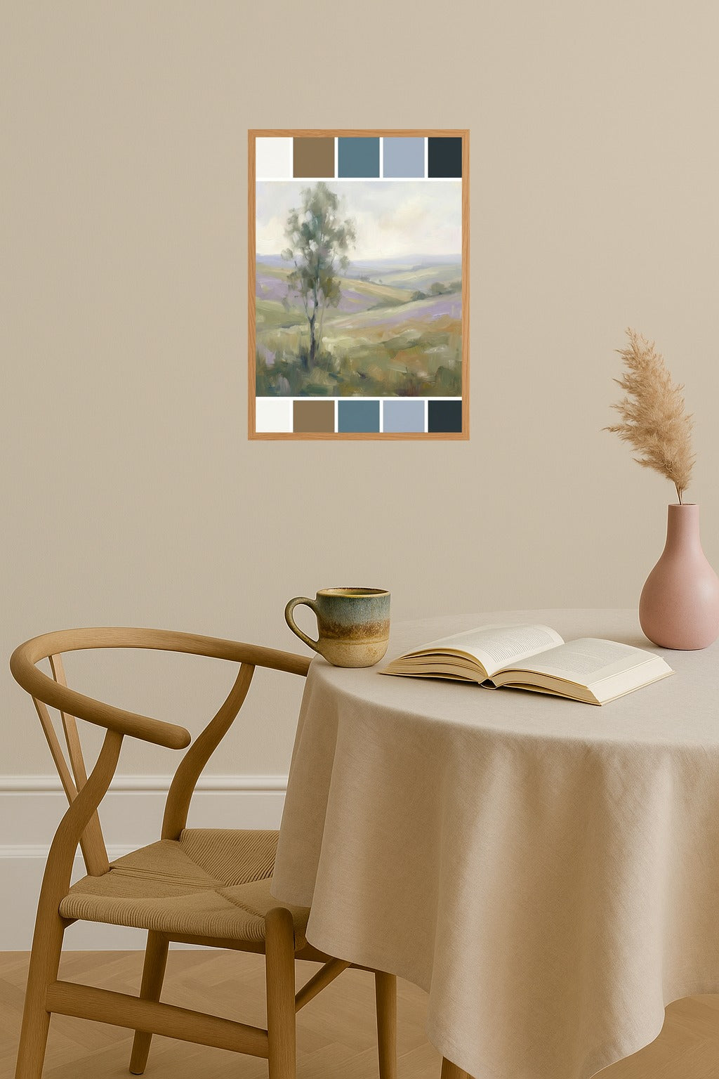 Poster mockup - Single poster in Nordic interior