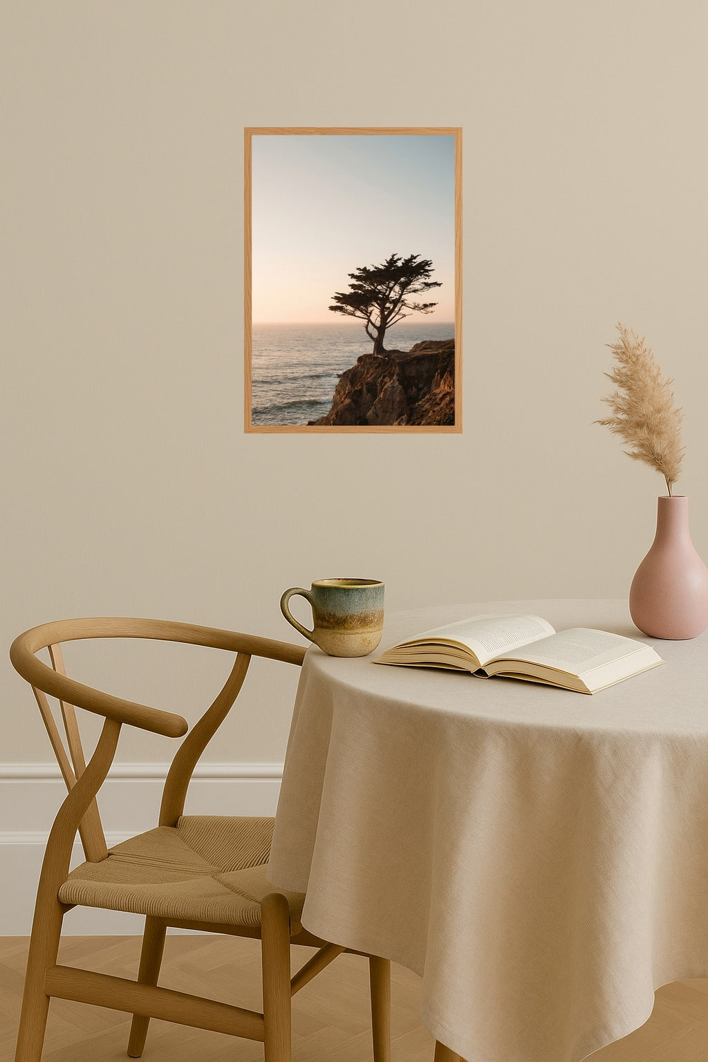 Poster mockup - Single poster in Nordic interior