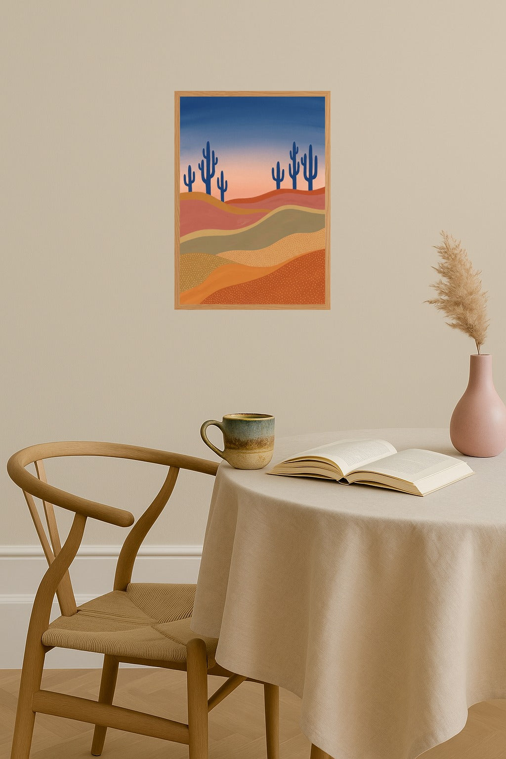 Poster mockup - Single poster in Nordic interior