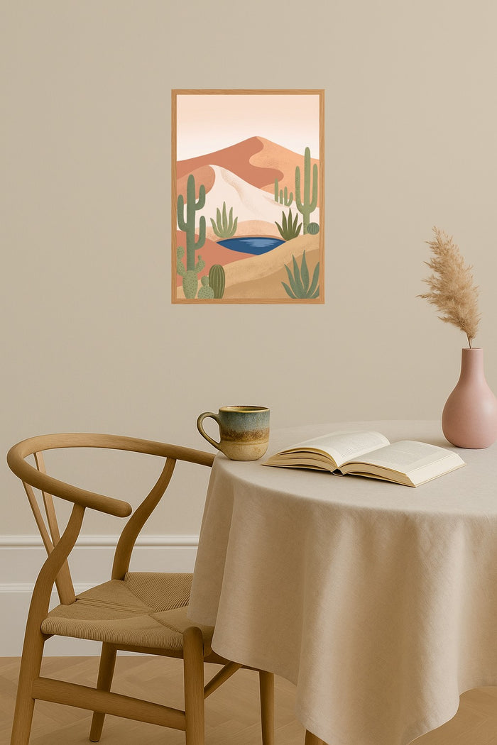 Poster mockup - Single poster in Nordic interior