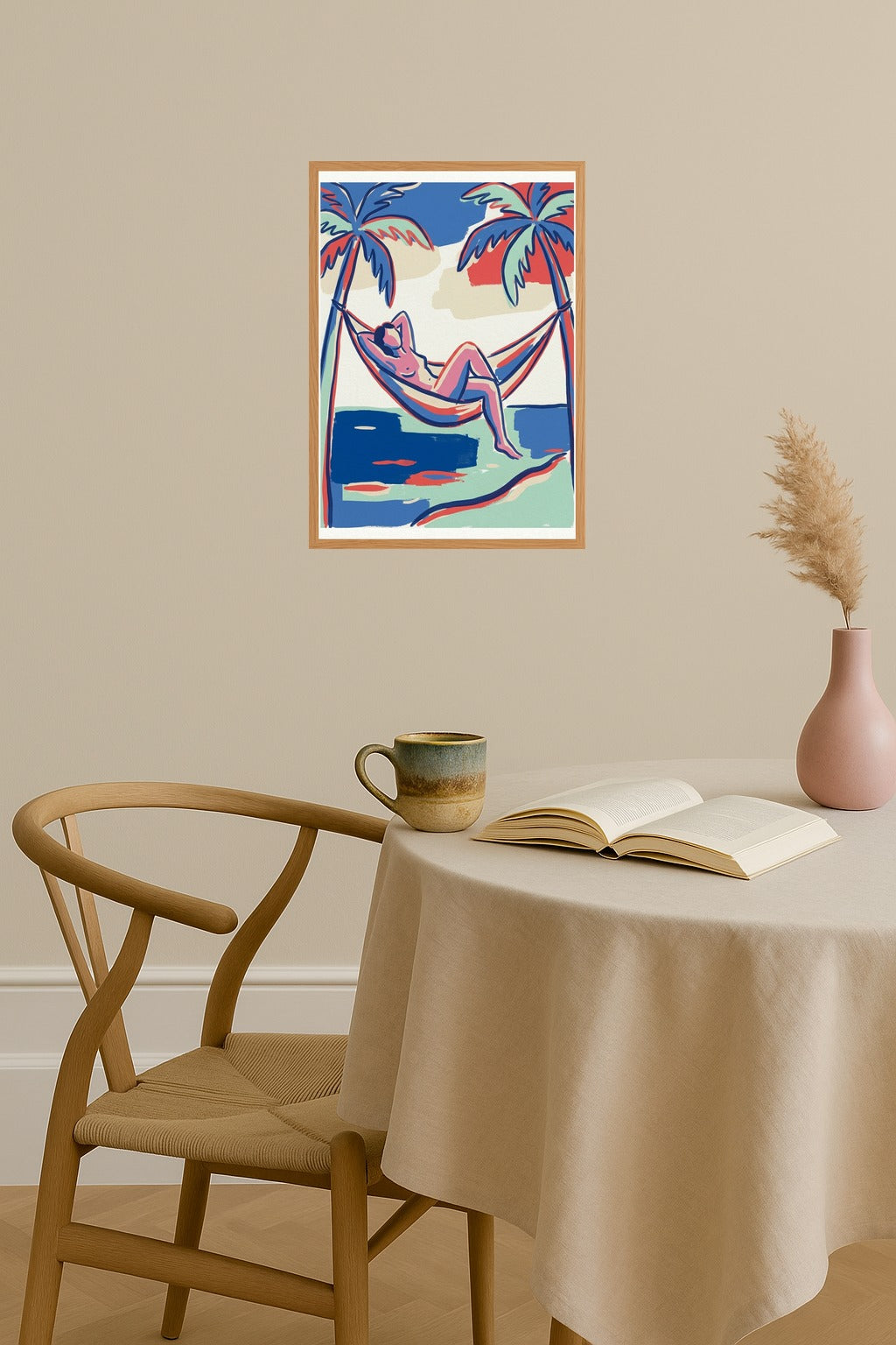 Poster mockup - Single poster in Nordic interior