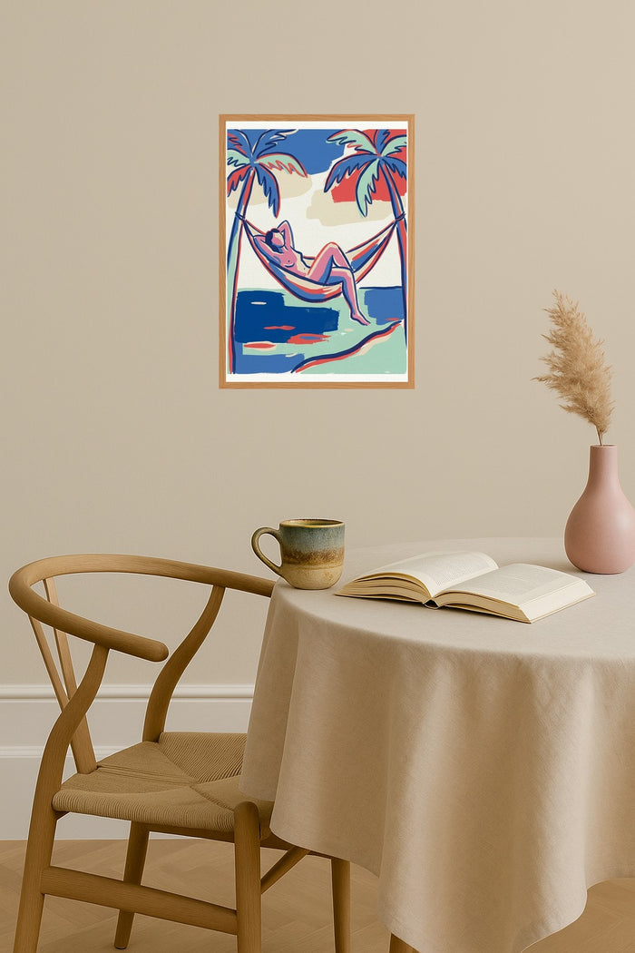 Poster mockup - Single poster in Nordic interior