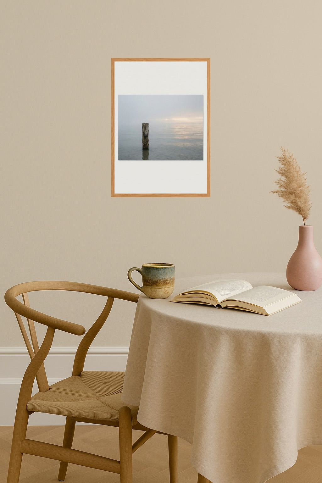 Poster mockup - Single poster in Nordic interior