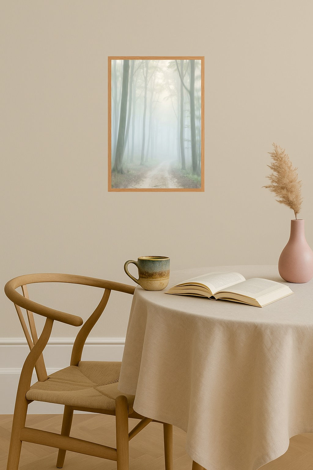 Poster mockup - Single poster in Nordic interior