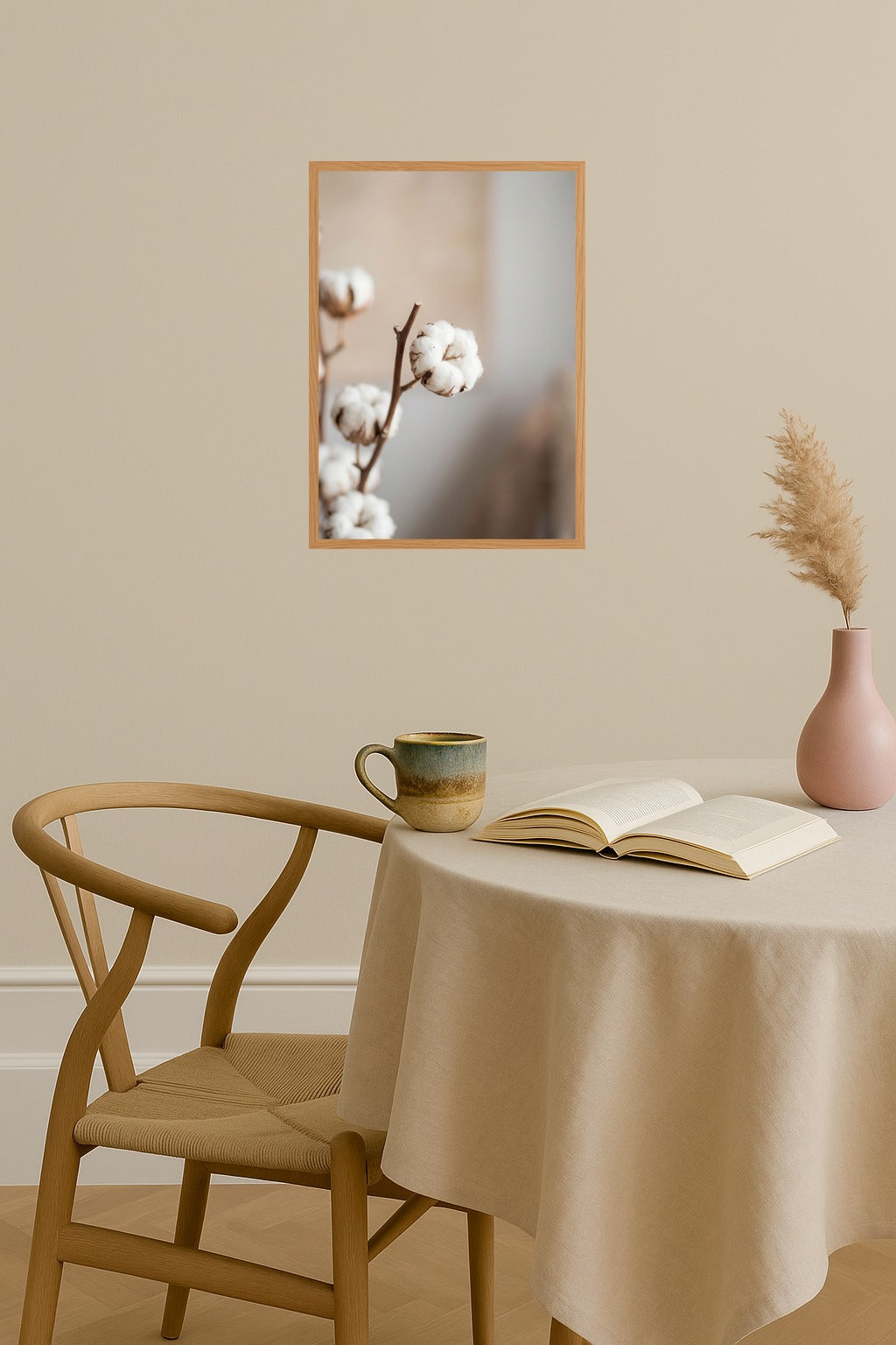 Poster mockup - Single poster in Nordic interior