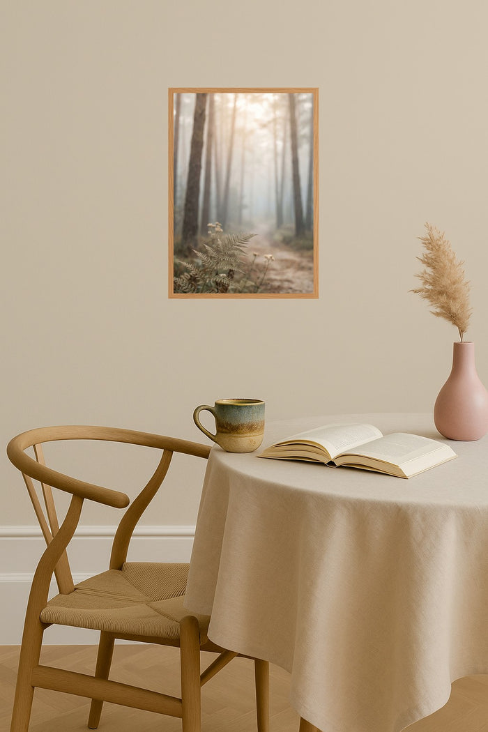 Poster mockup - Single poster in Nordic interior