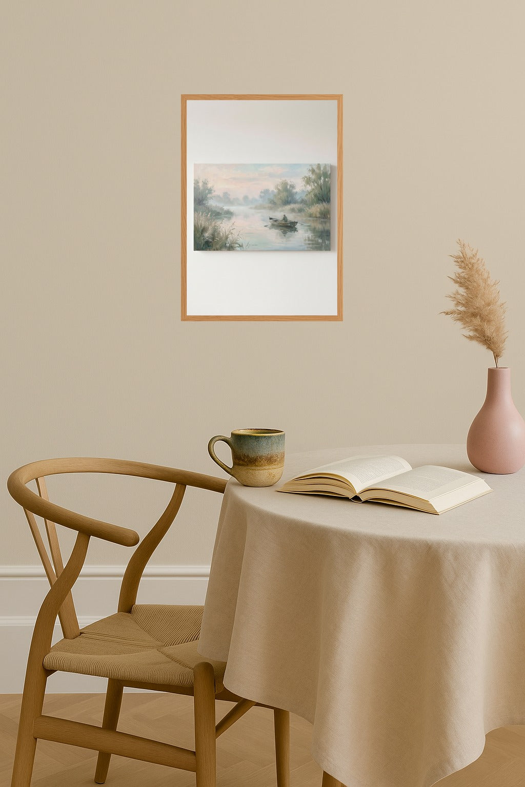 Poster mockup - Single poster in Nordic interior