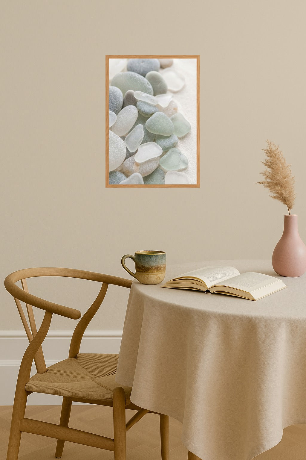 Poster mockup - Single poster in Nordic interior