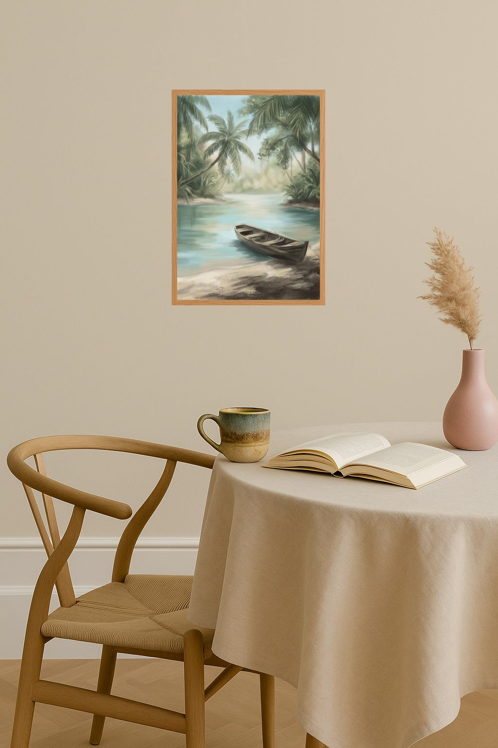 Poster mockup - Single poster in Nordic interior