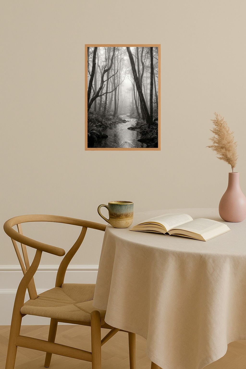 Poster mockup - Single poster in Nordic interior