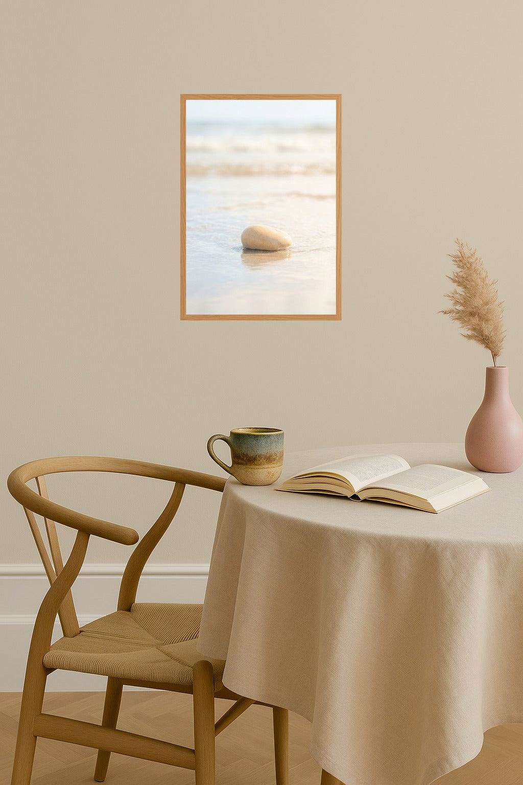 Poster mockup - Single poster in Nordic interior