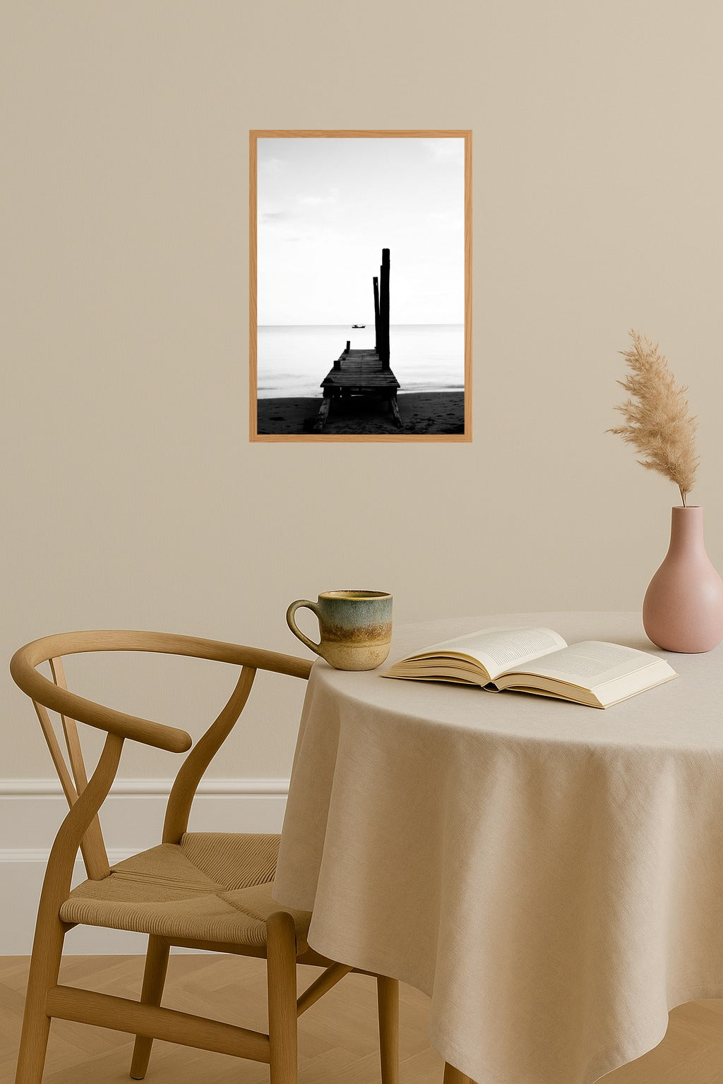 Poster mockup - Single poster in Nordic interior