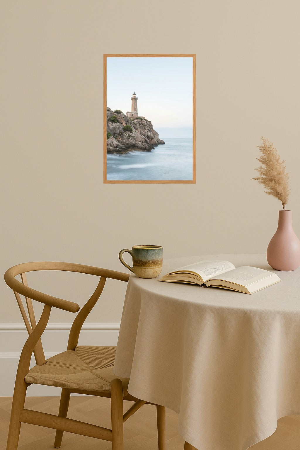 Poster mockup - Single poster in Nordic interior