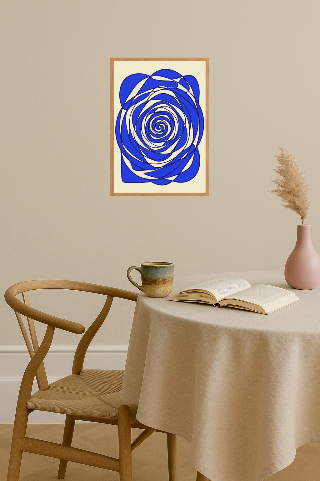Poster mockup - Single poster in Nordic interior