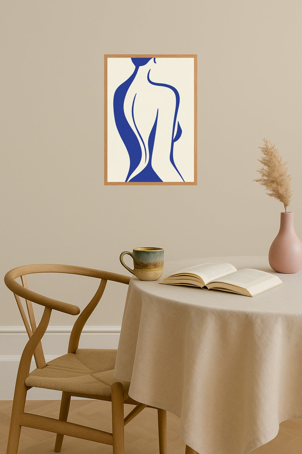 Poster mockup - Single poster in Nordic interior