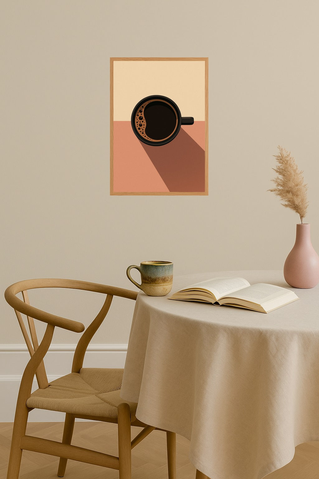 Poster mockup - Single poster in Nordic interior