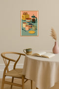 Poster mockup - Single poster in Nordic interior