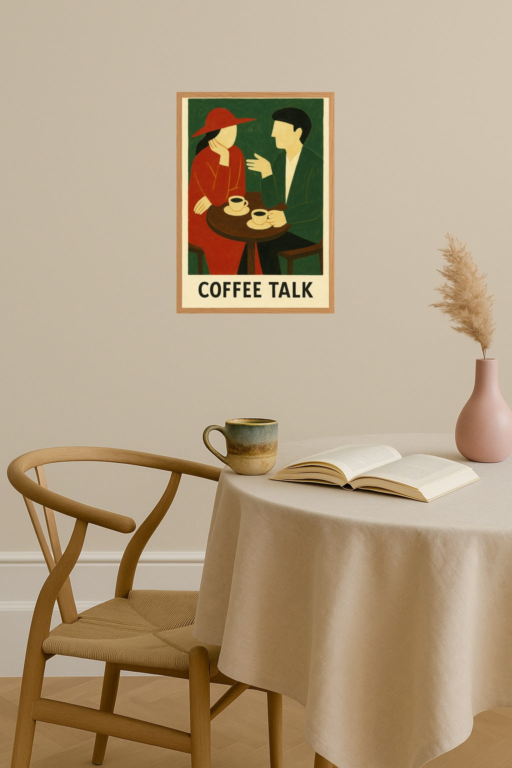 Poster mockup - Single poster in Nordic interior