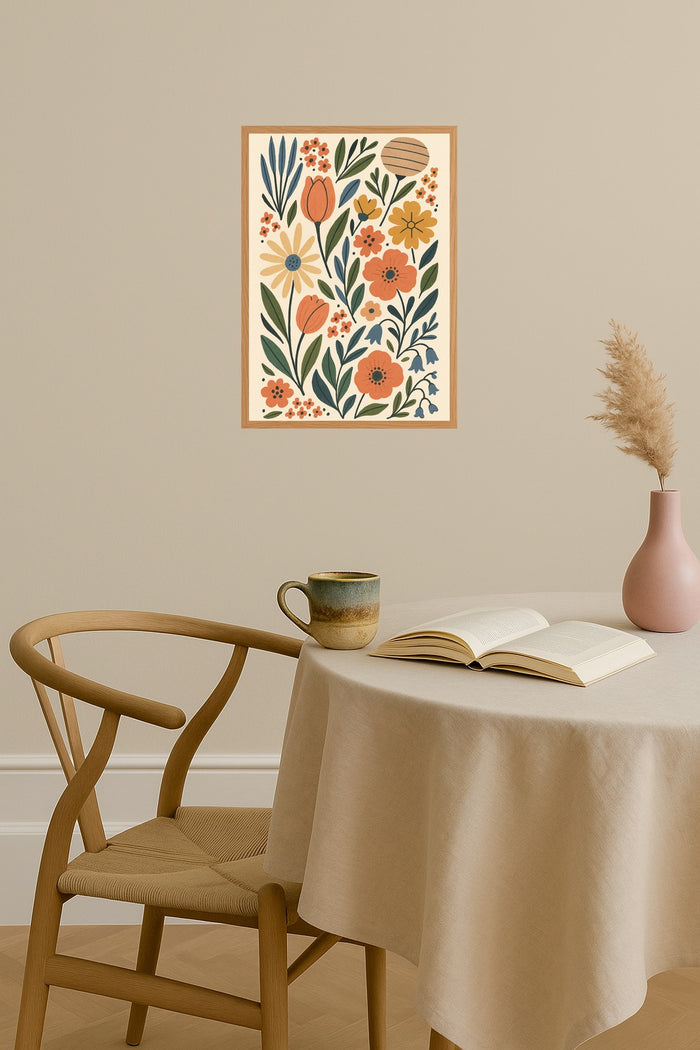 Poster mockup - Single poster in Nordic interior