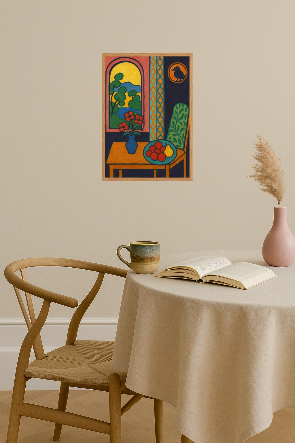 Poster mockup - Single poster in Nordic interior