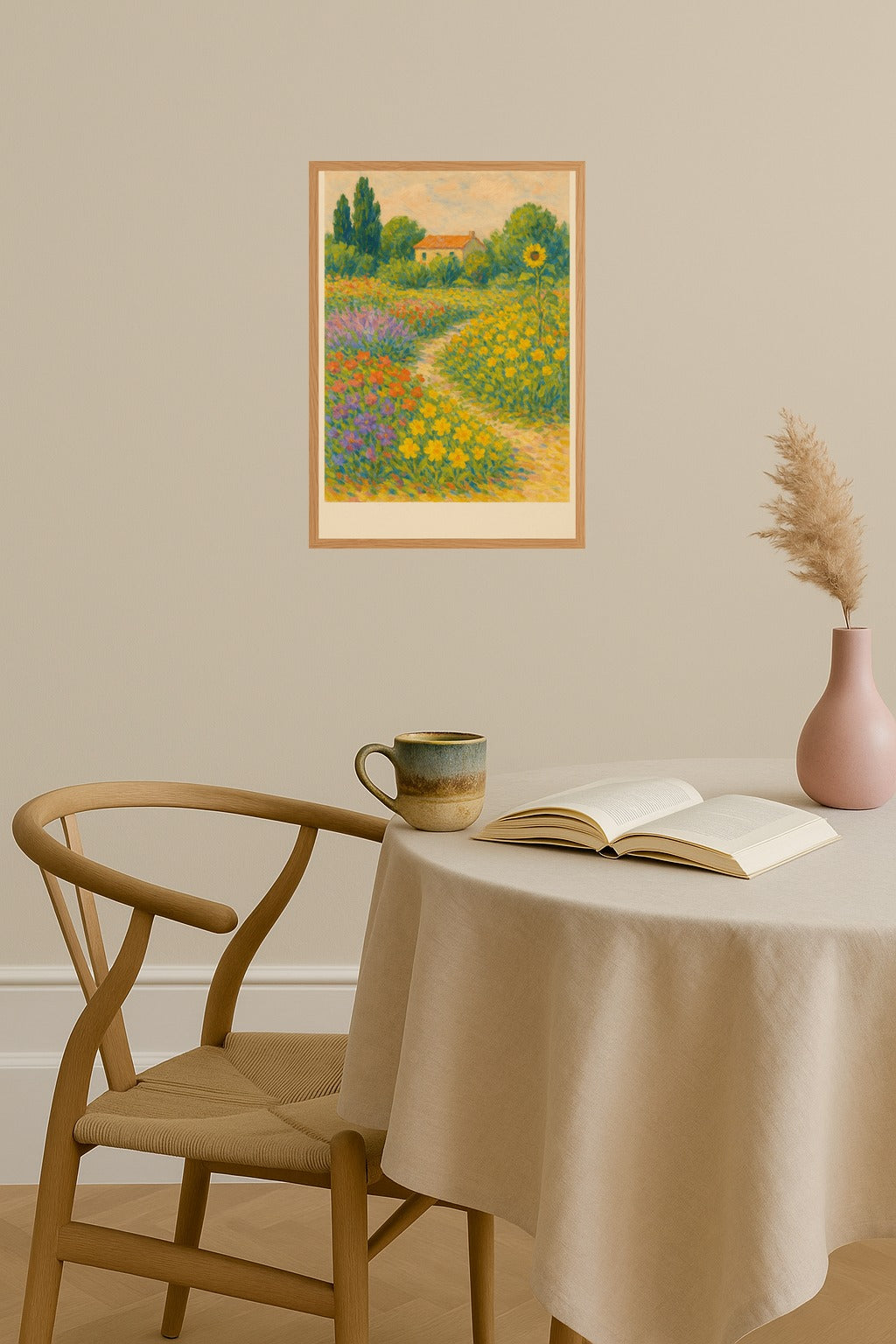 Poster mockup - Single poster in Nordic interior