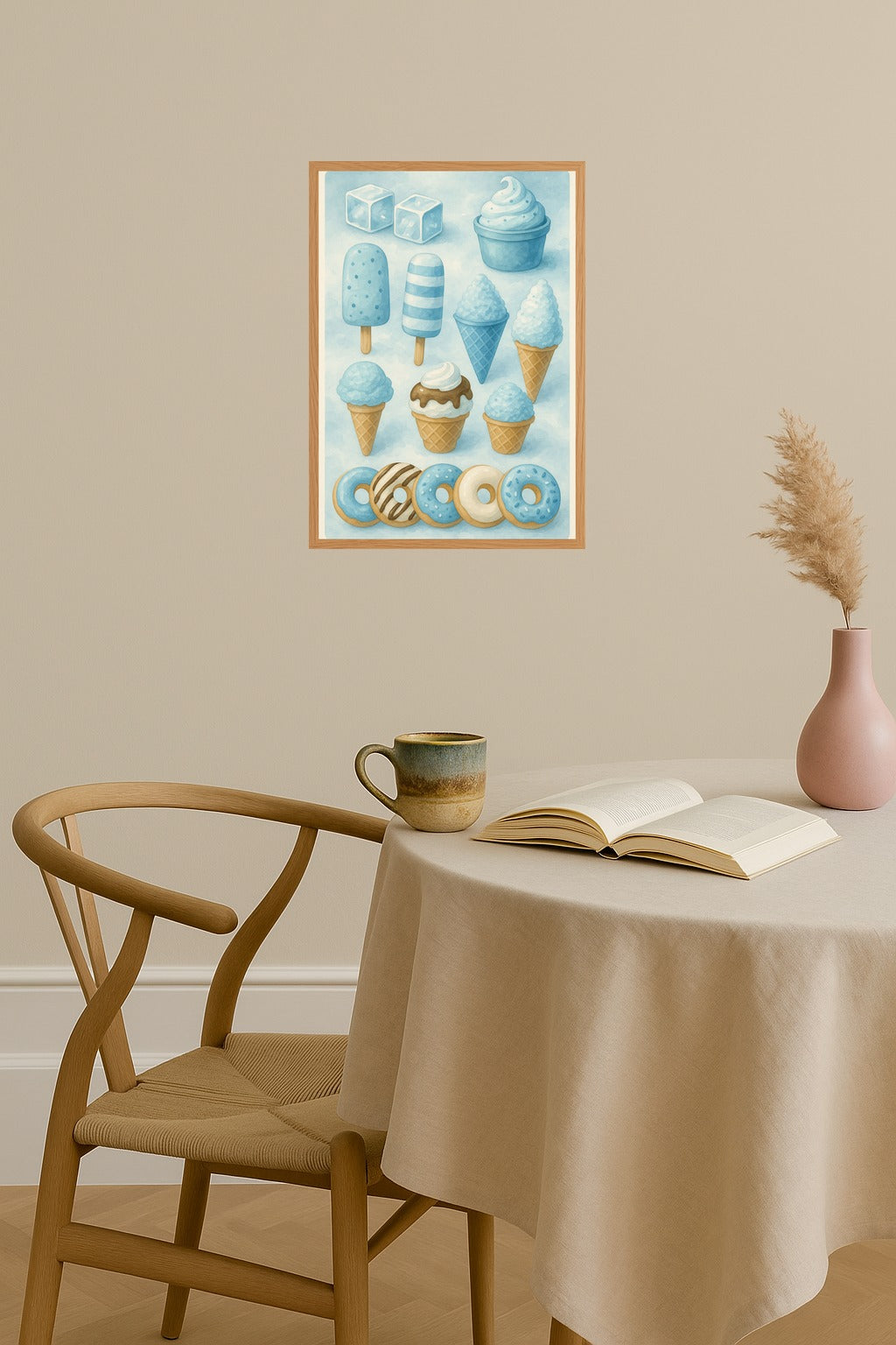 Poster mockup - Single poster in Nordic interior