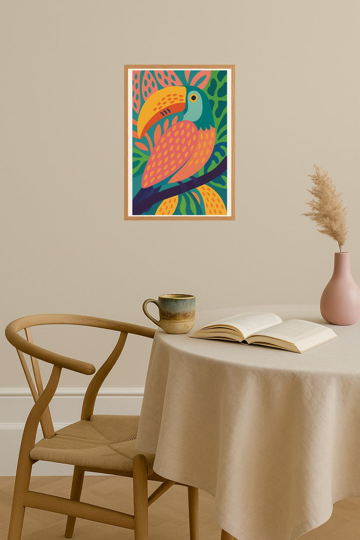 Poster mockup - Single poster in Nordic interior