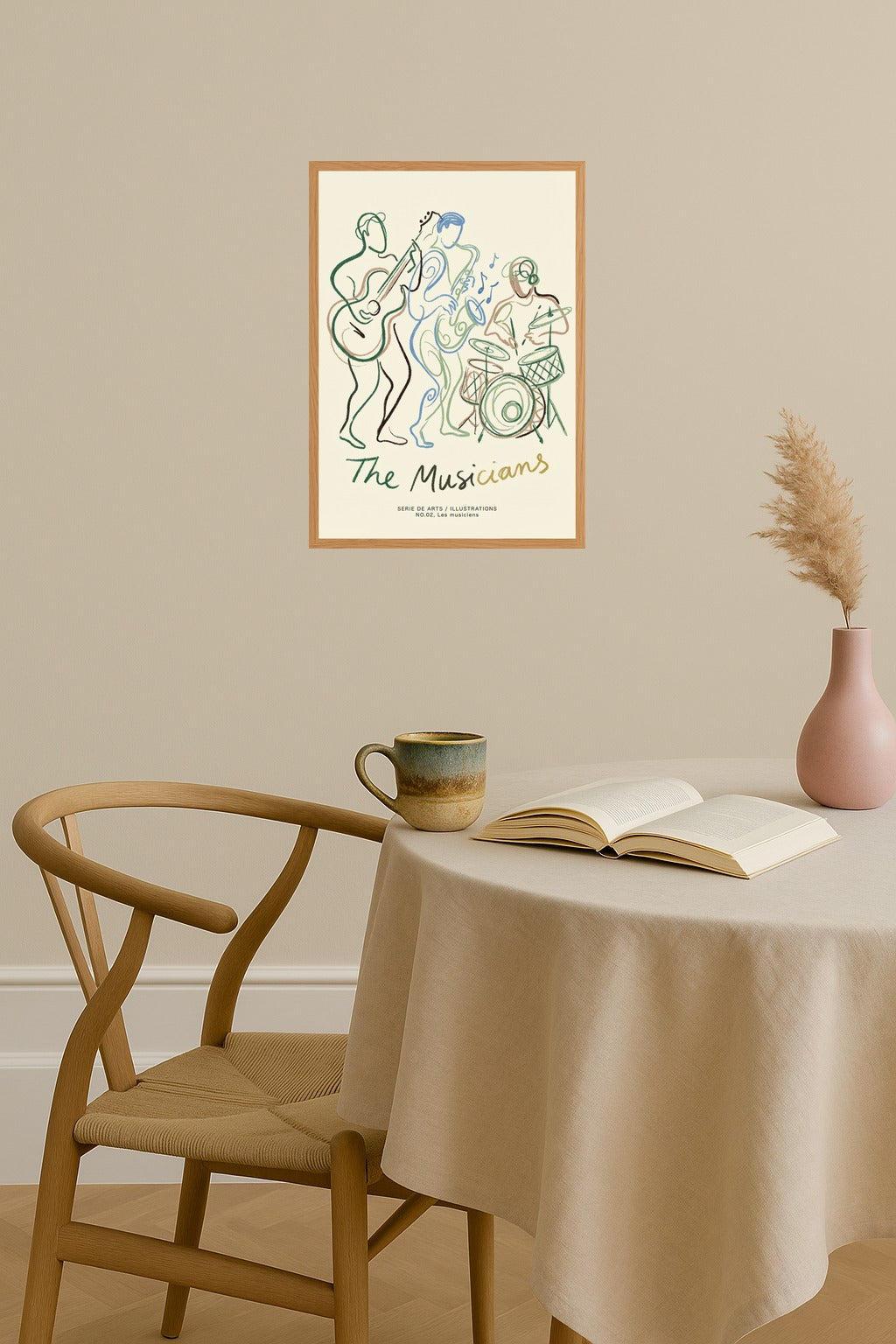 Poster mockup - Single poster in Nordic interior