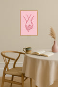 Poster mockup - Single poster in Nordic interior