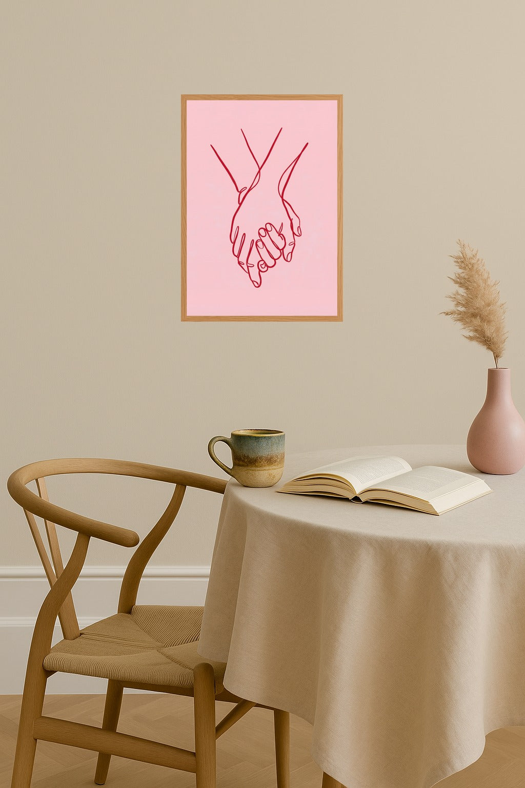 Poster mockup - Single poster in Nordic interior
