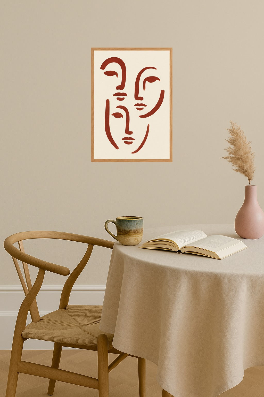 Poster mockup - Single poster in Nordic interior