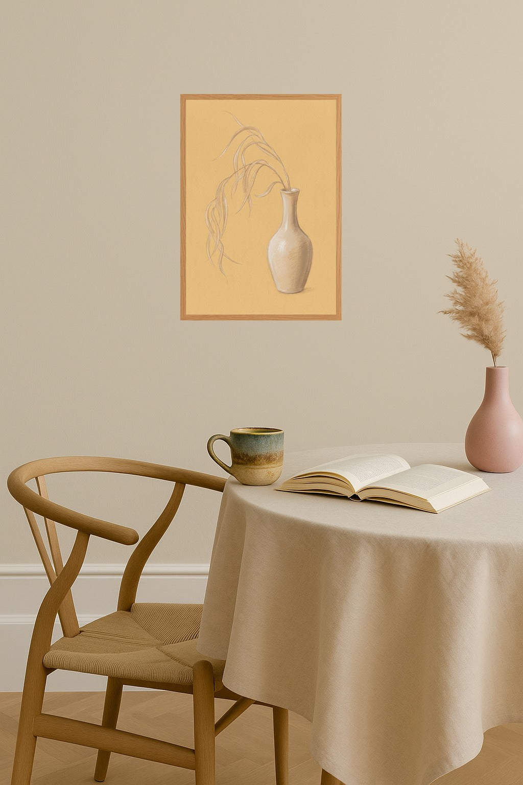 Poster mockup - Single poster in Nordic interior