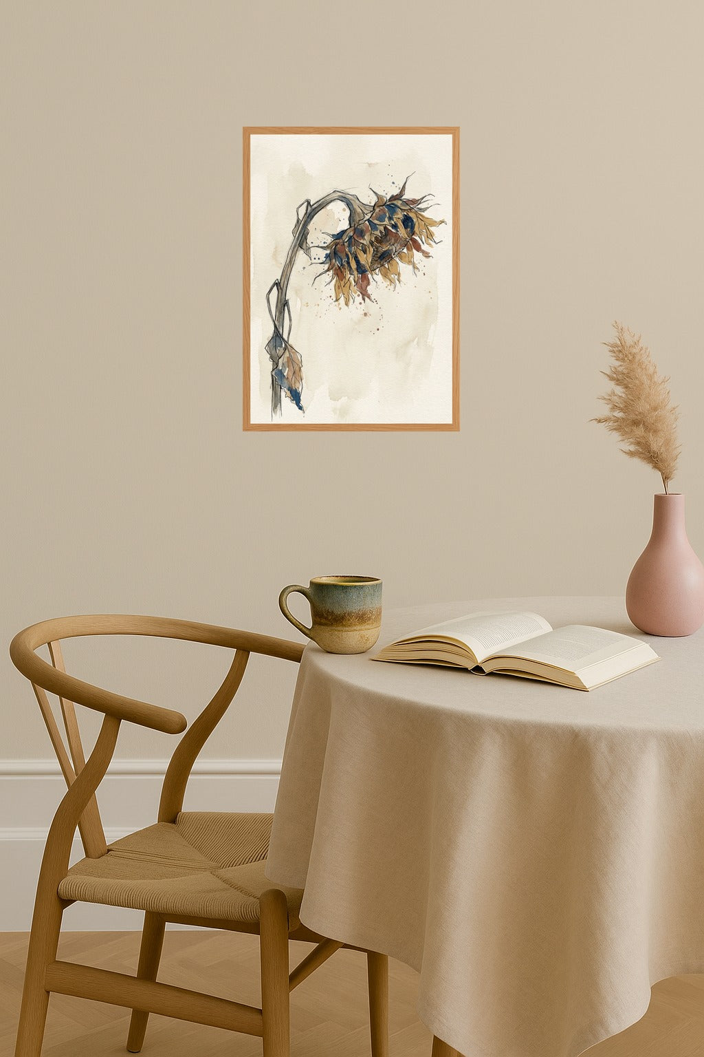 Poster mockup - Single poster in Nordic interior
