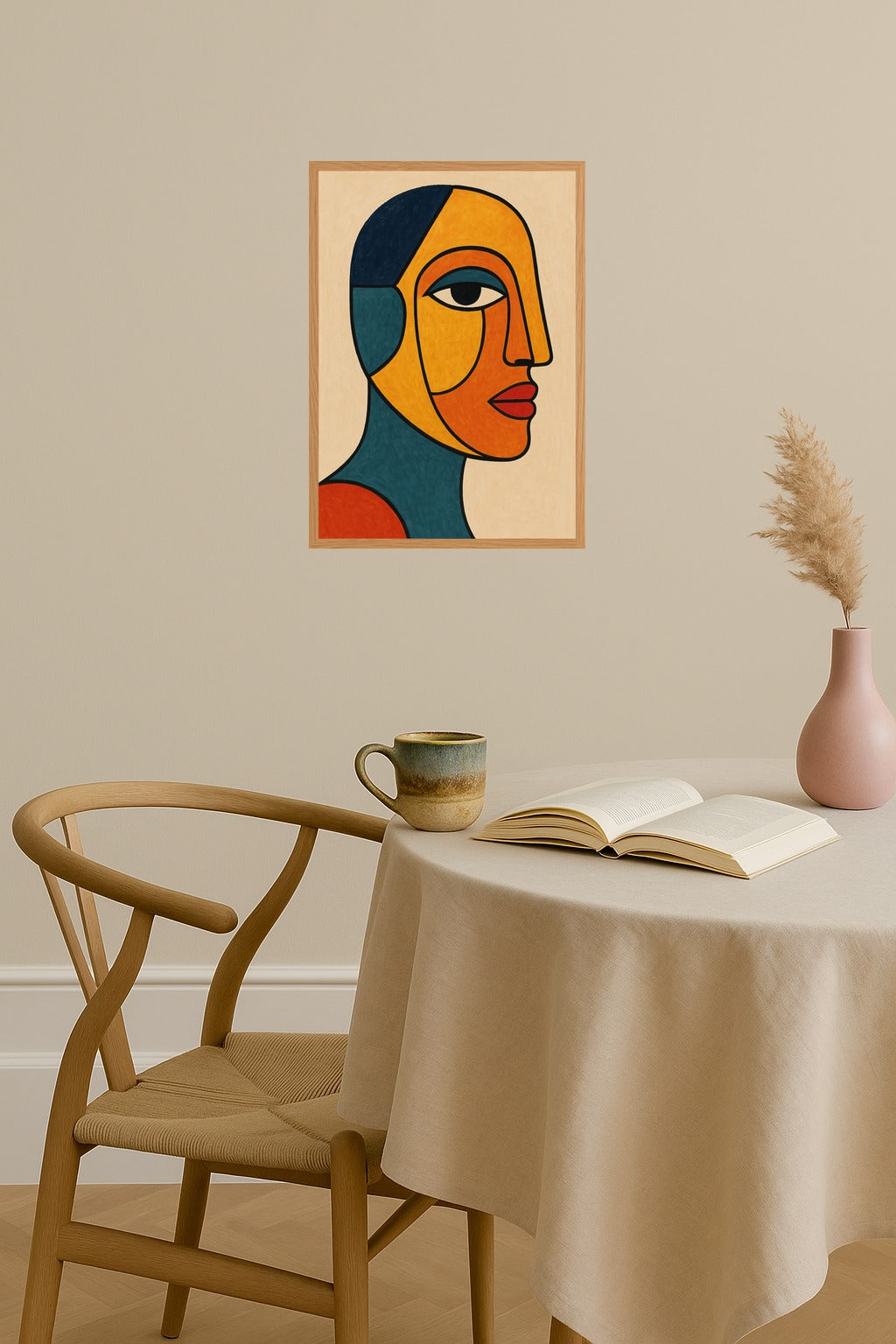 Poster mockup - Single poster in Nordic interior