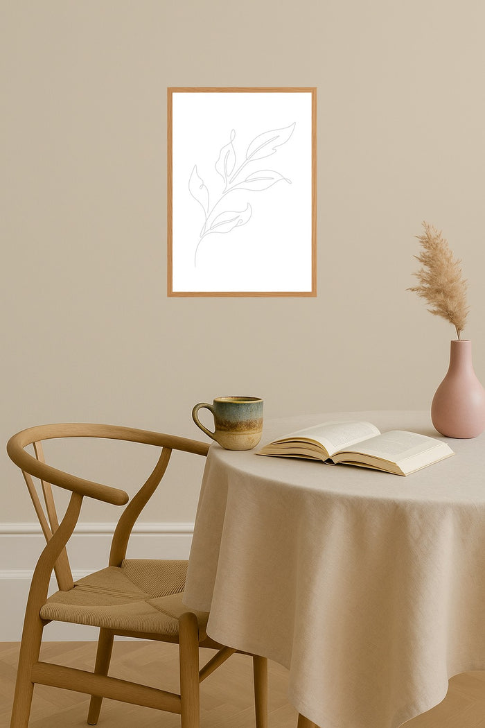 Poster mockup - Single poster in Nordic interior