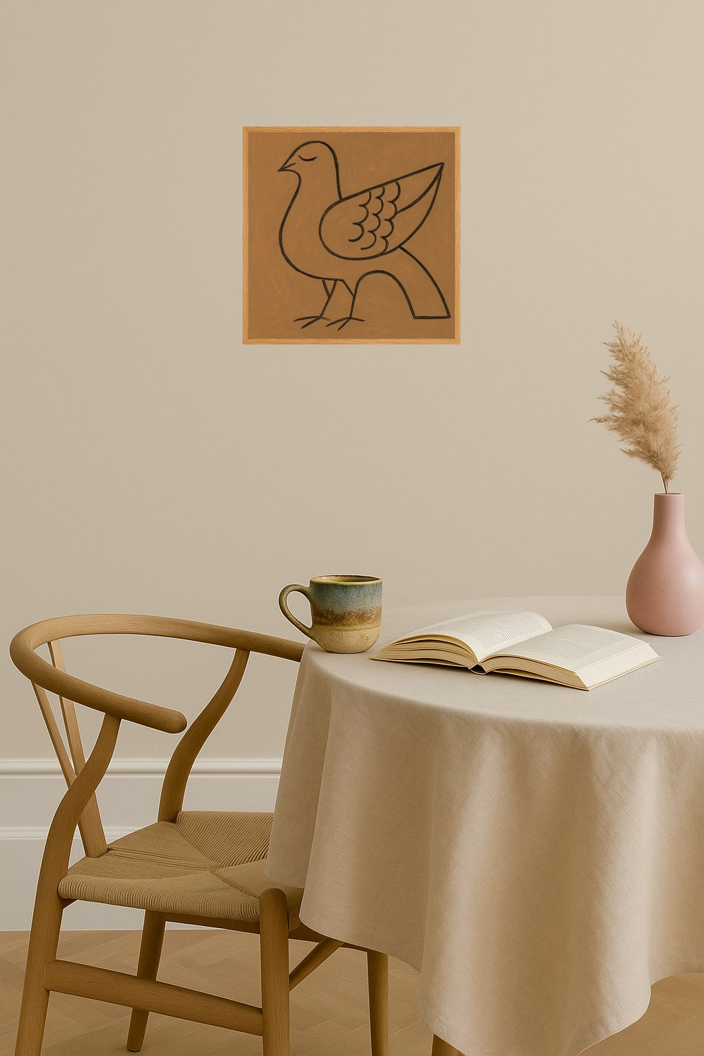 Poster mockup - Single poster in Nordic interior