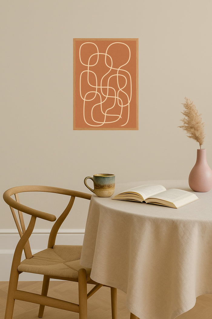 Poster mockup - Single poster in Nordic interior