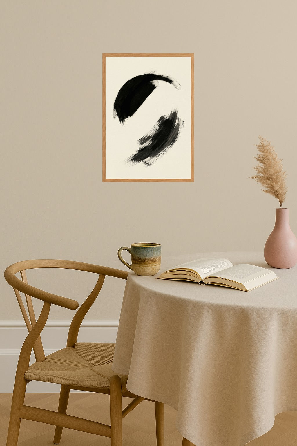 Poster mockup - Single poster in Nordic interior