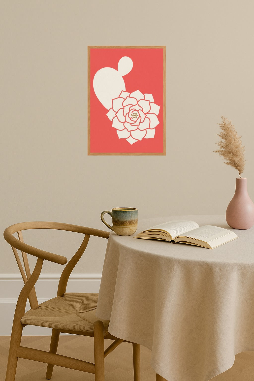 Poster mockup - Single poster in Nordic interior