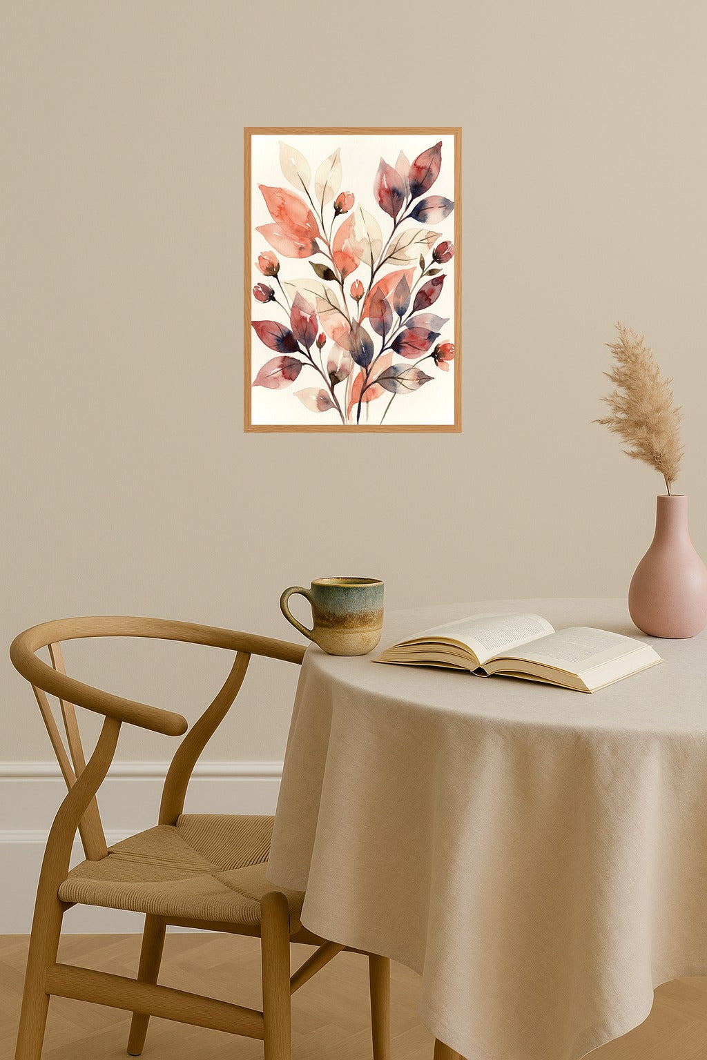 Poster mockup - Single poster in Nordic interior