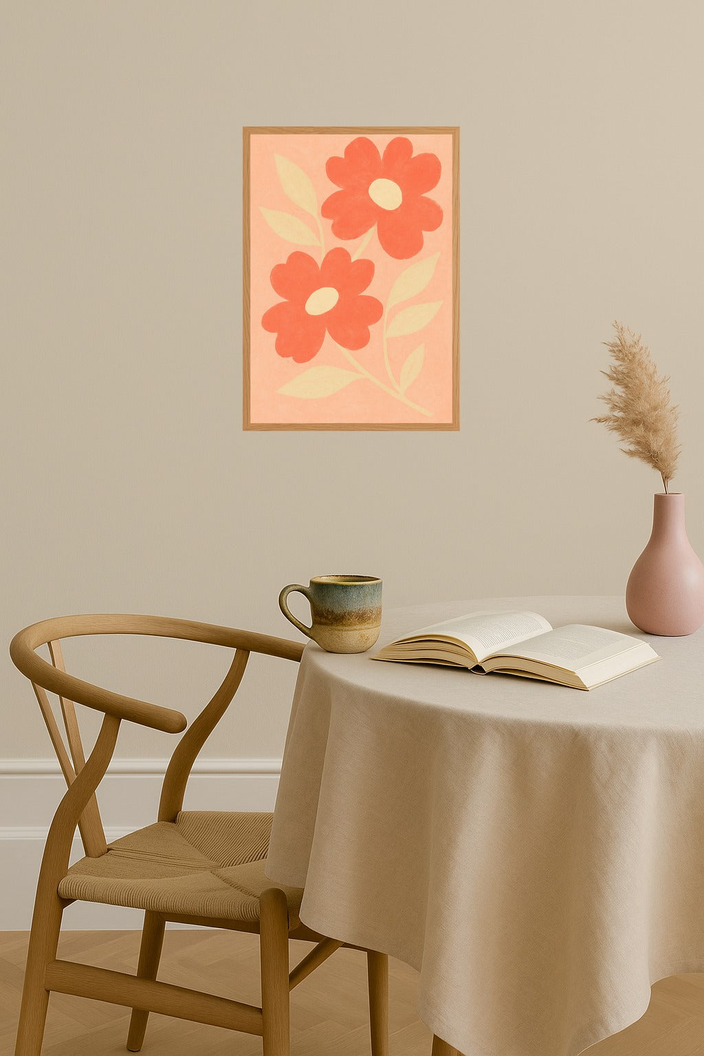 Poster mockup - Single poster in Nordic interior