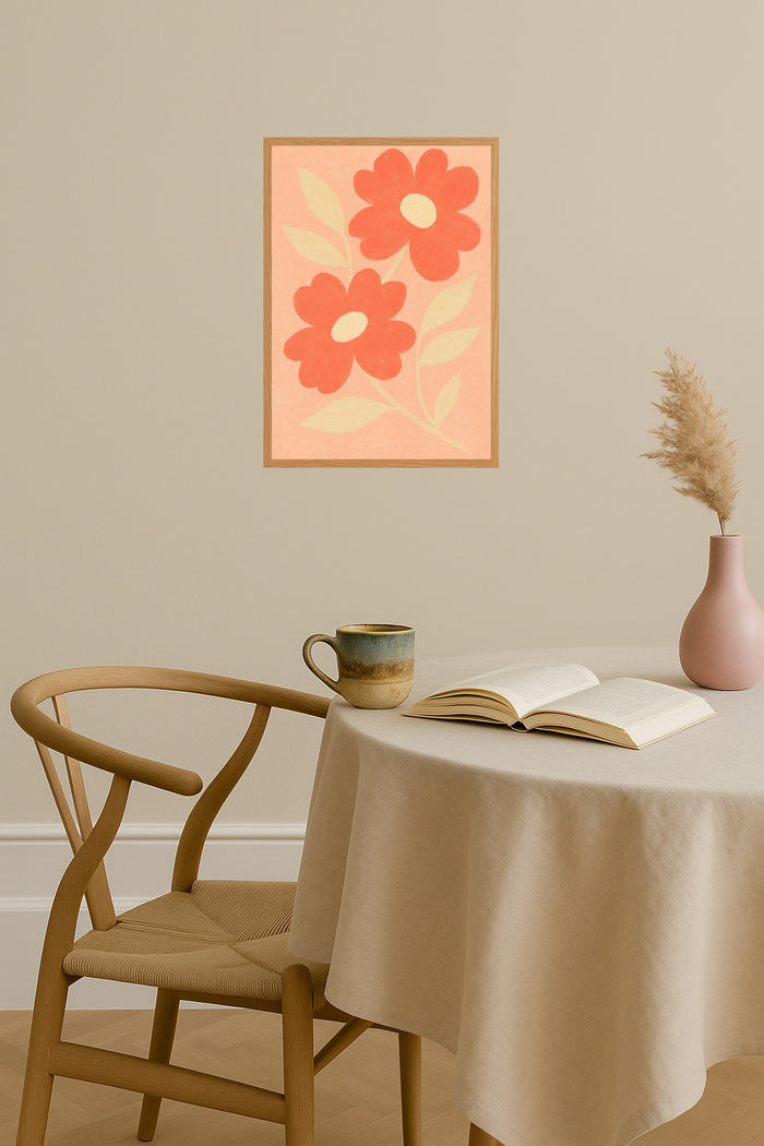 Poster mockup - Single poster in Nordic interior