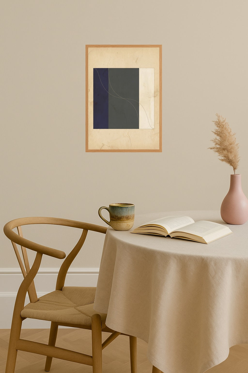 Poster mockup - Single poster in Nordic interior