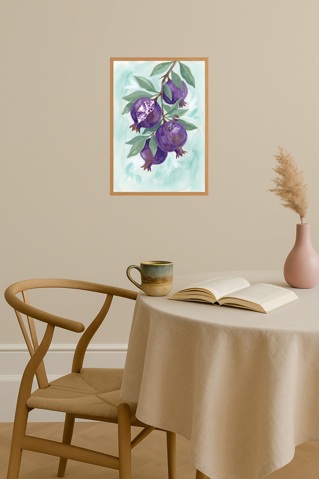 Poster mockup - Single poster in Nordic interior
